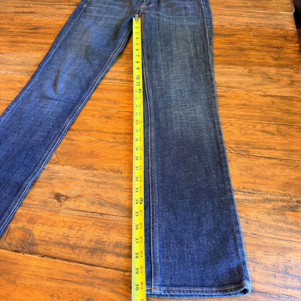 J.Crew Matchstick Straight Leg Jeans Dark Wash Blue Denim Size 29R 80280 FA12 - Picture 3 of 9